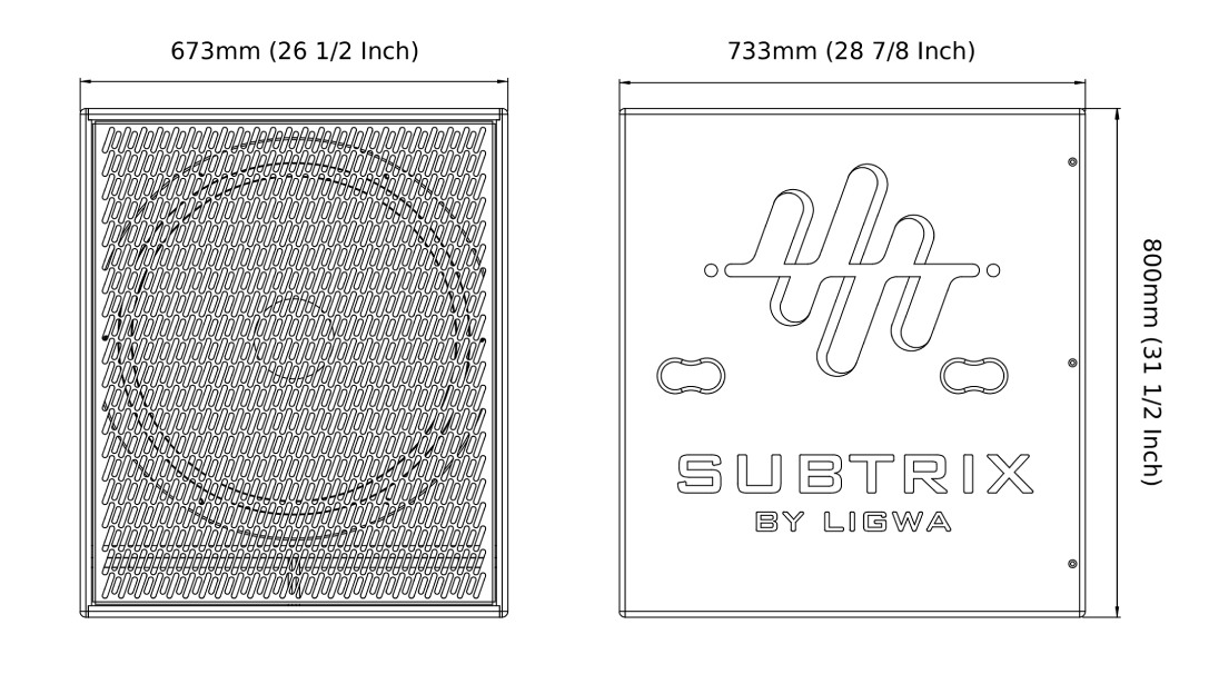 SUBTRIX GWA24 outline dimensions